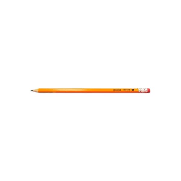 Universal Products Universal #2 Pre-Sharpened Woodcase Pencil, HB #2, Black Lead, Yellow Barrel, 24/Pack UNV55401 - main
